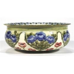 Early Moorcroft Florian ware bowl, hand pa…
