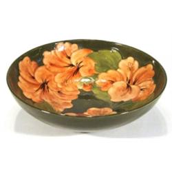 Moorcroft pottery bowl, hand painted and t…