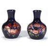 Image 1 : Moorcroft baluster vase, hand painted and …