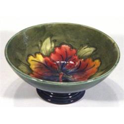 Moorcroft pedestal bowl, hand painted and …
