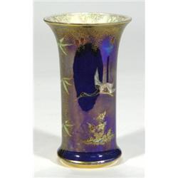 Carltonware cylindrical vase, hand painted…