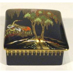 Rectangular Carltonware chinoiserie trinke…