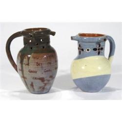 CH Brannam Barnstable puzzle jug, decorate…