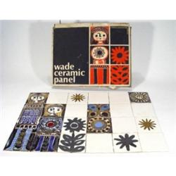Boxed 1960s H.N.R. Johnson 24 tile wall pl…