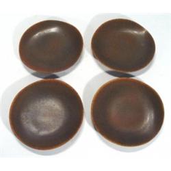 Four Rohrstrand Swedish Studio Pottery pla…