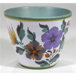 Flora Gouda planter, hand painted with flo…