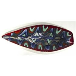 Poole pottery Delphis spear shaped dish, d…