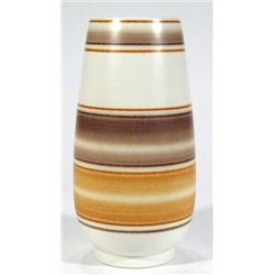 Poole pottery vase, hand painted with brow…