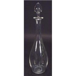 Baccarat clear glass decanter and stopper,…
