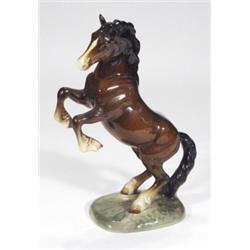 Hand painted Beswick prancing shire horse,…