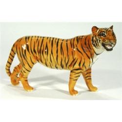 Large hand painted Beswick prowling tiger,…