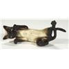 Image 1 : Hand painted Beswick rolling Siamese cat, …