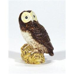 Hand painted Beswick barn owl, marks to ba…