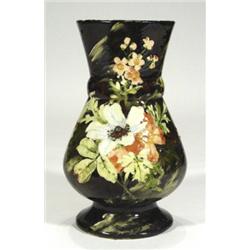 French pottery vase, hand painted with spr…