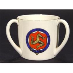 Goss crested china tyg with Isle of Man cr…