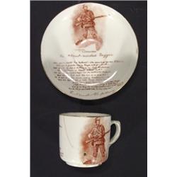 McIntyre military cup and saucer 'My Gentl…