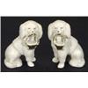 Image 1 : Pair of Continental porcelain poodles with…