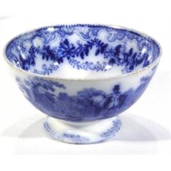 19th century English pottery bowl, transfe…