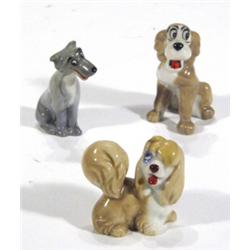 Hand painted Wade Disney 'Chief', 'Peg' an…