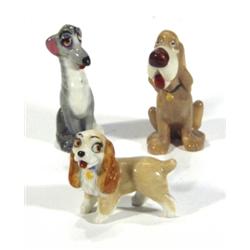 Hand painted Wade Disney 'Lady', 'Trusty' …