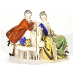 Pair of hand painted Goebels bookends mode…