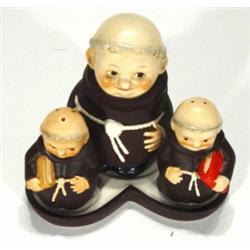 Hand painted Goebels three monk cruet on s…