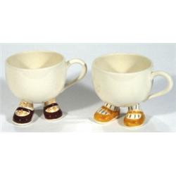 Two hand painted Carltonware walkingware c…