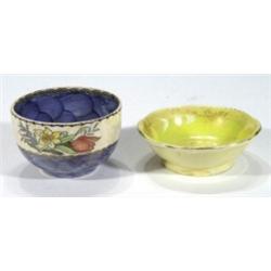 Maling lustre glazed bowl, hand coloured a…