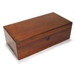 Rectangular Victorian mahogany writing slo…