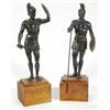 Image 1 : Pair of spelter figures of Roman gladiator…
