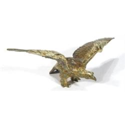 Cold painted bronze eagle, 26cm in length…