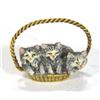 Image 1 : Cold painted bronze kitten group in a bask…