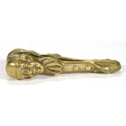 Pair of brass Pierrot design nutcrackers, …