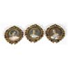 Image 1 : Three brass framed miniatures of young wom…