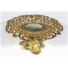 Image 1 : Victorian gilt metal tazza inset with a sc…