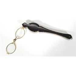 Pair of gold plated and tortoiseshell lorg…