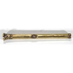 Victorian gold plated propelling pencil, 9…