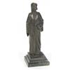 Image 1 : Cast bronze figure of Dante clutching a bo…