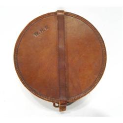 Edwardian brown leather collarbox with col…
