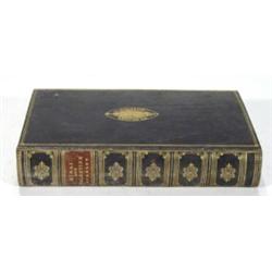 Leather bound musical storage box shaped a…