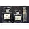 Image 1 : Two cut glass Chanel perfume bottles and o…
