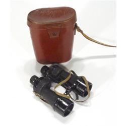Leather cased pair of military Bino Prism …