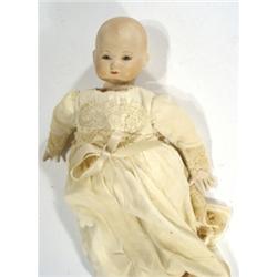 German bisque headed doll in dress, marked…