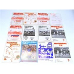 Selection of mainly local football program…