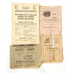 Enfield Chase Foxhounds programme, Cardiff…