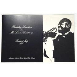 Signed Louis Armstrong 4th July 1968 birth…