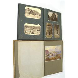 Edwardian postcard album of black and whit…