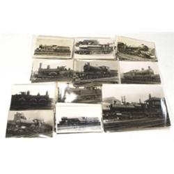 Selection of black and white locomotive ph…