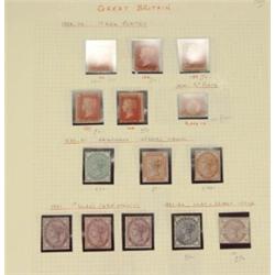 Collection of unused British stamps 1858 t…