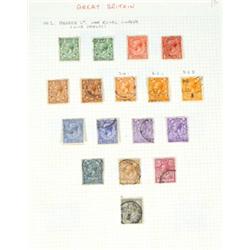 Collection of used British stamps 1912 to …